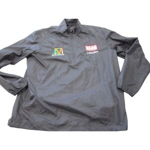 Scag Okuma Maynard Racing Windbreaker Jacket Mens 2XL Black Zip Port Authority